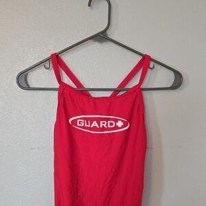 Tyr | Red Butterfly Back Guard One Piece Swimsuit Size 34